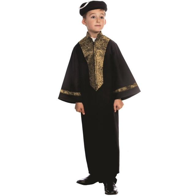 Disfraz de rabino sefardí Chacham de Dress Up America para niños