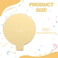 thumbnail image 2 of Uxcell 100 Pcs Round Cake Board with Tab, 1.97 Inch Round Cupcake Base Small Cake Plates for Dessert Cupcake Display Parties Weddings Birthdays, Gold Tone, 2 of 6