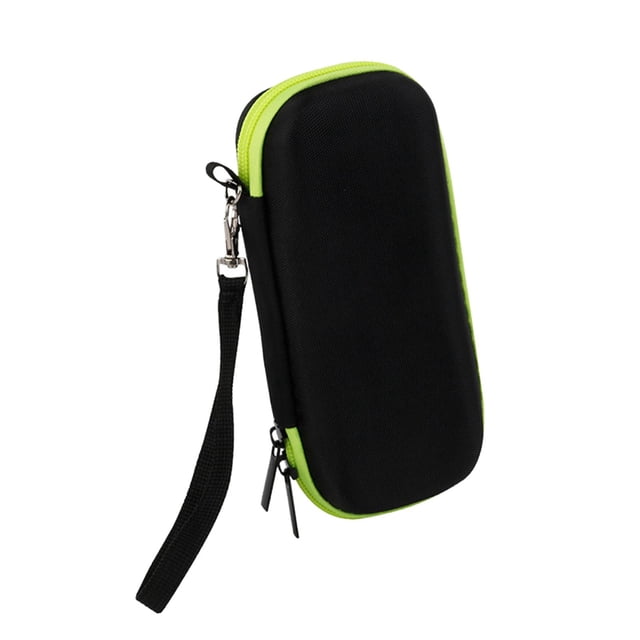 Drezz Rasoir Électrique Étui Rigide Organisateur Portable Sac de Rangement EVA Étui de Protection de Voyage Étui de Transport Accessoires de Tondeuse Compact Caractéristique Résistante aux Chocs Noir Jaune