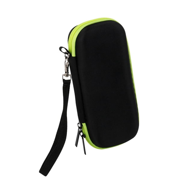 Estuche rígido de viaje para bolsa de almacenamiento eléctrica para hombres, organizador portátil, Negro Amarillo