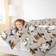 thumbnail image 4 of Feelyou Funny Ghost Bat King Size Comforter Sets, Magical Pumpkin Bedding Comforter Set, Halloween Theme Reversible Bedding Set, Lightweight Room Decor,3-Piece, 4 of 8