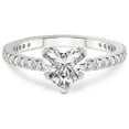 thumbnail image 3 of 5 Carat IGI Certified Heart Shape Lab Grown Diamond Engagement Ring | 14K White Gold |Kylie Eternity Diamond Ring | FG-VS1-VS2 Quality Friendly Diamonds, 3 of 4