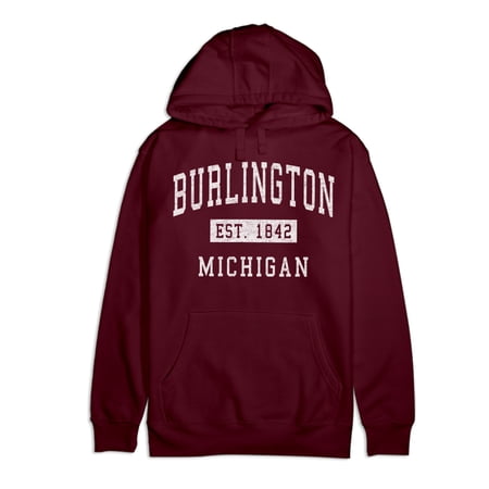 Burlington Michigan Classic Established Premium Cotton Hoodie