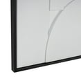thumbnail image 5 of 26" x 31" Dimensional Curved Art Deco Geometric Framed Wall Art with Black Wooden Frame, by DecMode, 5 of 9