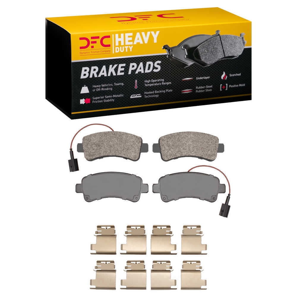 Dynamic Friction Company 1214-1746-01 DFC Heavy Duty Pads and Hardware Kit