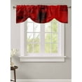 thumbnail image 2 of Fsddascl Red Tie Up Valance Curtains for Windows, Kitchen Curtains Window Treatments, Retro Oil Painting Modern Abstract Art Aesthetics Short Window Shades Valances for Bedroom Bathroom Cafe 54"x18", 2 of 7