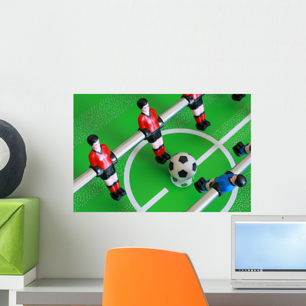 Foosball Table Match Wall Mural by Wallmonkeys Peel and Stick Graphic