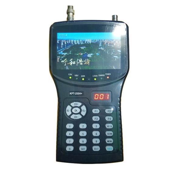 KPT-255H DVB-S2 Super Digital TV Receiver Encoder Modulator Full HD Sat Finder Watch Free Channels Satellite ,Portable Carrying