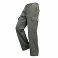 thumbnail image 2 of QSXADF Men's Casual Loose Straight Leg Pants Quickly Dry Pants Straight Leg Full Length Outdoor Hiking Windproof Men's Casual Trousers, 2 of 5