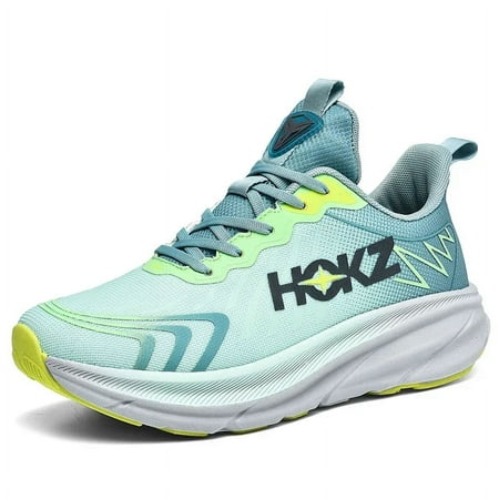 

Carbon Plate Marathon Cushion Men Sports Running Shoes Breathable Lightweight Womens Comfortable Athletic Nonskid Sneakers (Light green 40)