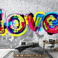 thumbnail image 3 of wall26 - Colorful Graffiti - Large Wall Mural, Removable Peel and Stick Wallpaper, Home Decor - 100x144 inches, 3 of 6