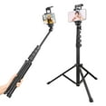 thumbnail image 1 of KINGJOY KINGJOY FL019S Trépied Multifonctionnel en Alliage d'Aluminium Robuste avec Trou de Vis de 1/4 Pouce Hauteur Réglable Capacité de Charge de 5KG pour Prise de Photo Enregistrement Vidéo en Direct, 1 of 7