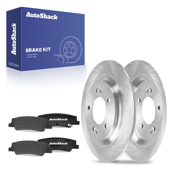 AutoShack Rear Brake Rotors Ceramic Brake Pads | Replacement for 2020-2025 Hyundai Sonata 2021-2024 Kia K5 2023-2025 Niro EV 1.6L 2.0L 2.5L AWD FWD | 6-PC Brake Kit