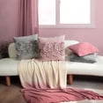 thumbnail image 2 of JWH 3D Handmade Square 18x18inch Modern Decorative Soft Velvet Flower Pillow Covers Gray Floral, 2 of 9