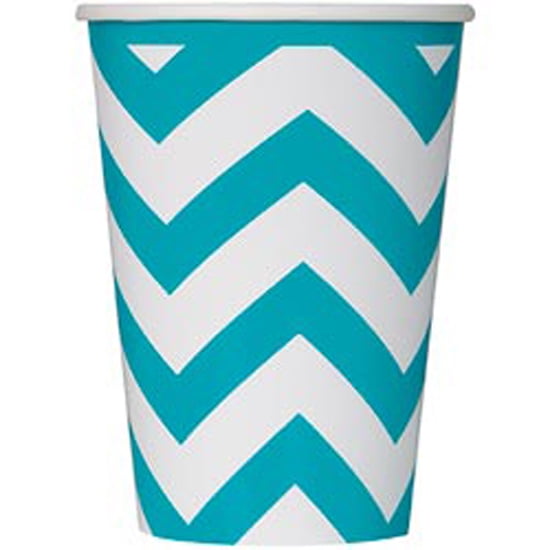 Teal Chevron Paper Cake Plates 8ct Unique Industries 38604