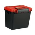 thumbnail image 2 of Miulika Fishing Seat Box, Fishing Tackle Storage Box, Rock Fishing with Rod Holder Portable Water Resistant Seatbox, Lure Fishing Box Red Lid, 2 of 9