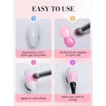 thumbnail image 5 of MelodySusie 6Pcs Ombre Nail Art Brush Set, Gradient Painting Pens for Blooming Nails and Gradient Manicure, Light Pink, 5 of 8
