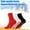 Random Color*3, variant on ievspot 1 Pair  Heated Socks Silicone Soles Mid-tube High Elasticity Solid Color Sport Socks Cold Weather Cozy Socks