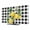 Black,Yellow, variant on Indoor Elastic TV Cover, Summer Lemons Dust Proof TV Screen Slipcover Protection, White Black Plaid Farmhouse Tropical Fruits Stretch Waterproof Monitor Fitted 24" TV Covers for Inside