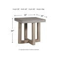 thumbnail image 3 of Signature Design by Ashley Lockthorne Square End Table, Gray, 3 of 7