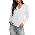 thumbnail image 2 of Gmluru Summer Cardigans For Women Lightweight Long Sleeve V-Neck Short Solid Color Knitted Button Hoodless Casual Outwear White 2XL, 2 of 9