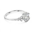 thumbnail image 4 of Oryn Jewelry 14K White Gold Plated 1.9 Ct Moissanite Round Cut Bands - Casual Wedding Bands for Women - Forever Moissanite Gifts for Her, 4 of 6