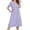 Floral Purple, variant on Cotton Nightgowns for Women Short Sleeve House Dress Pleated Night Gown Button Sleep Shirt Ladies Nightdress