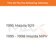 thumbnail image 2 of MAX Advanced Brakes - Rear Brake Kit For 1995-1998 Mazda MPV| Carbon Ceramic Brake Pad and Rotor Kit| Daily Driving Geomet Coated Brake Rotors, 2 of 9