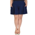thumbnail image 2 of Stretch Is Comfort Women's Flowy Skort Wide Leg Shorts with Pockets | Adult Small- 5x, 2 of 5