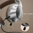 thumbnail image 5 of Bluetooth 5.3 Headphones Over-Ear, High Res Audio Foldable Lightweight Wireless Headphones, Comfortable Protein Ear Pads, 15H Playtime for Home Office Mobile PC and more, 5 of 6