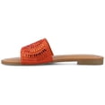 thumbnail image 2 of Journee Women's Maria Slip on Metallic Beaded Flat Slide, 2 of 8