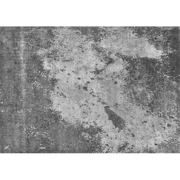 Ahgly Company Indoor Rectangle Oriental Gray Industrial Area Rugs, 6' x 9'