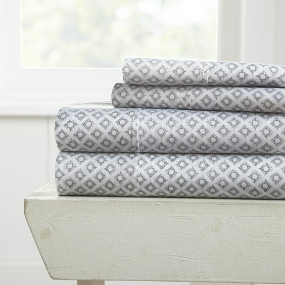 4 Piece Premium Ultra Soft Printed Bed Sheet Set by ienjoy Home