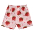 thumbnail image 2 of Kids' Beach Pants Comfortable Swim Trunks Strawberry and Pink Polka Shorts for Pool Vacation and Lounge Wear 2T, 2 of 8