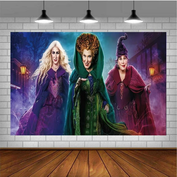 Hocus Pocus Post Wall Decor Birthday Banner Backdrop Background Party Supplies Taspestry