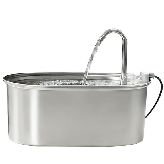 Pet Drinking Water Fountain with with Viewable Window Automatic Drinking Fountain Water Circulations Filter Pet Drinker