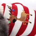 thumbnail image 4 of Suéter navideño para mascotas, ropa fea clásica de vacaciones para perros pequeños y medianos, ropa de invierno cálida con dibujos animados para cachorros, gatos y perros, prendas de punto (XS) rojo, 4 of 4