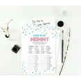 thumbnail image 4 of Inkdotpot My Mommy Name Activity Cards Gender Reveal Baby Shower 50 Sheets Who Is My Mommy Its A Boy Its A Girl Baby Shower Game, 4 of 5