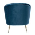 thumbnail image 5 of Manhattan Comfort Rosemont Velvet Accent Chair in Blue and Gold, 5 of 5