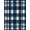 Blue And White, Pattern 17, variant on ODIKA Plaid Border Traditional Checked Geometric Print Checkered Front Stain Resistant Low Profile for Dorm Room, Small Living Apartment