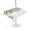 LightGreen, variant on Outdoor Tablecloth with Umbrella Hole for Patio/Picnic/Party/Camping, Summer Leaves Waterproof Table Cloth Rectangle Table Cover Washable, Green Leaf Country Botanical Pastoral (60"x 84")