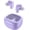 Purple, variant on True   Earbuds 9  5.3, in-Ear Earphones Transparent Case Design with   Fuction, 24Hour Playtime/ Modes/Built-in Mic/ Control -Purple