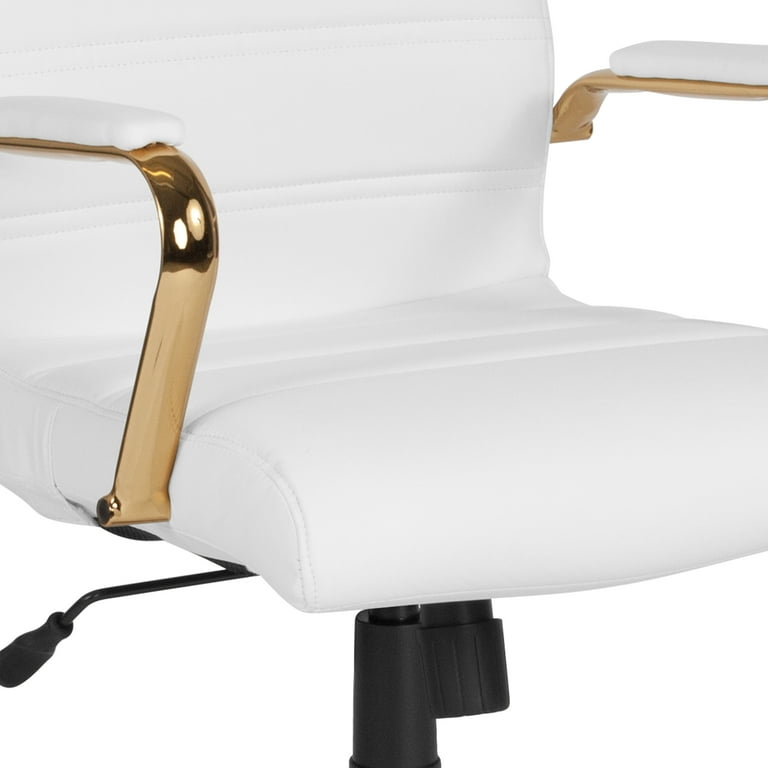 Flash Furniture Whitney High Back White LeatherSoft Executive