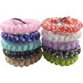 thumbnail image 2 of ZHENGBOS 20PCS Mix-colour Plastic Stretchable Spring Coil Key Chain-Spiral Coil Wrist Keychain for Office, Workshop, Shopping Mall, Sauna and Outdoor Activities Place (5), 2 of 2