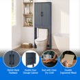 thumbnail image 4 of Mainstays Ardent Over-the-Toilet Bathroom Storage Cabinet, Blue, 4 of 18