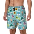 thumbnail image 2 of Daiia World Travel1 Mens Swim Trunks Swim Shorts Quick Dry Swim Shorts with Mesh Lining Pockets-Medium, 2 of 9