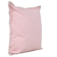 thumbnail image 3 of Ox Bay Wilma 20" x 20" Coral Pink Stitch Bordered Cotton Adult Decorative Throw Pillow Cover, 3 of 12