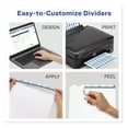 thumbnail image 2 of Print and Apply Index Maker Clear Label Dividers, 3-Tab, White Tabs, 11 x 8.5, White, 25 Sets, 2 of 6