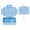 B Blue, variant on Bento Lunch Box for Student, Pink Large Capacity Meal Prep & Storage Container, School Lunch Box with Fork and Spoon Utensil Set, Durable Plastic Lunch Container for Travel &