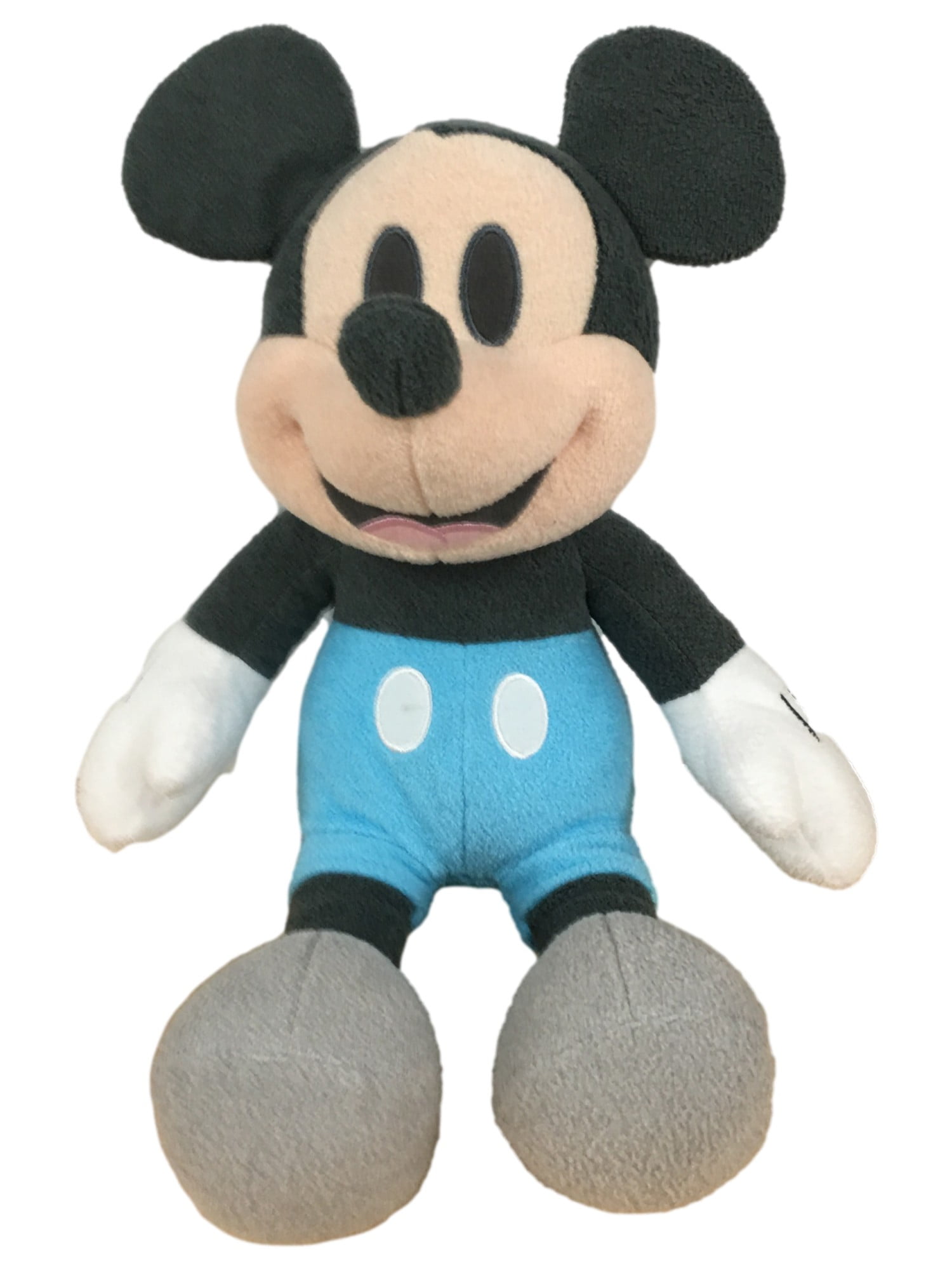 Disney Mickey Mouse Stuffed Plush Toy Kids Schoolbag Backpack H11.5" Blue 